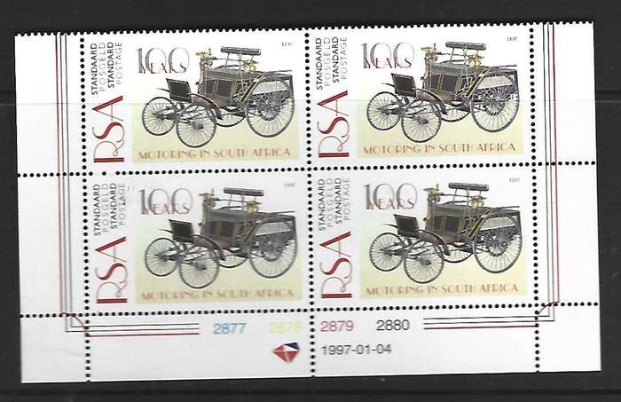 RSA - SACC 996- 100 years of motoring - **mint control block
