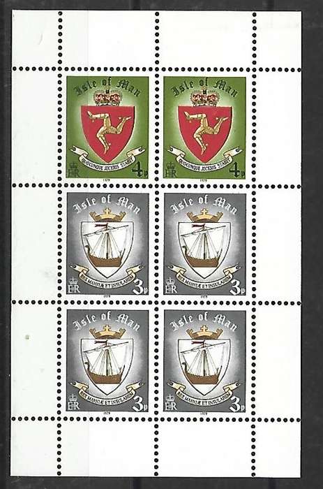 Isle of Man - Sg 150a - 1979 booklet pane of stamps