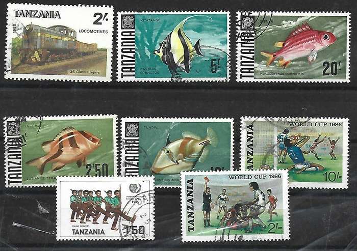 Tanzania- Set of used hinged stamps