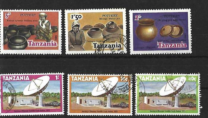 Tanzania- Set of used hinged stamps