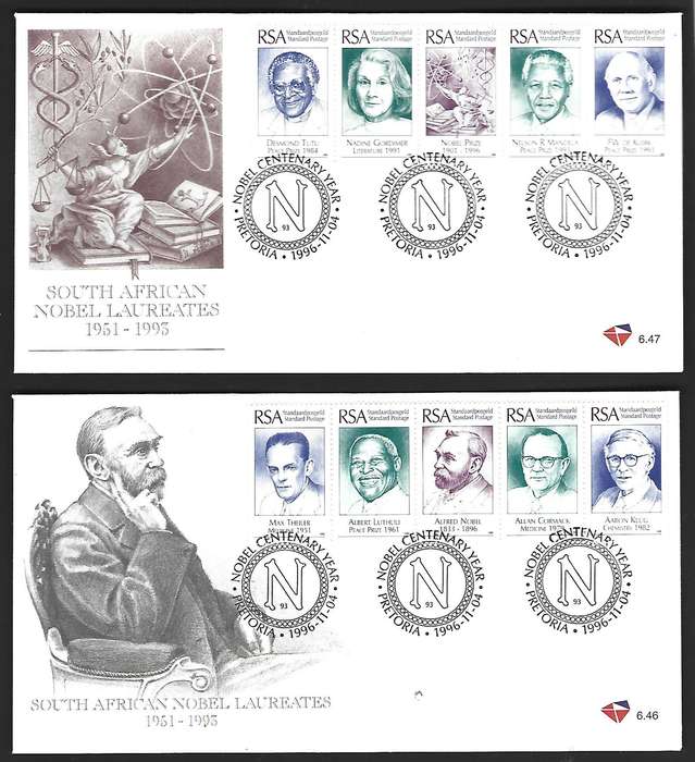 RSA FDC - 6.46-47 - SA Nobel Laureates