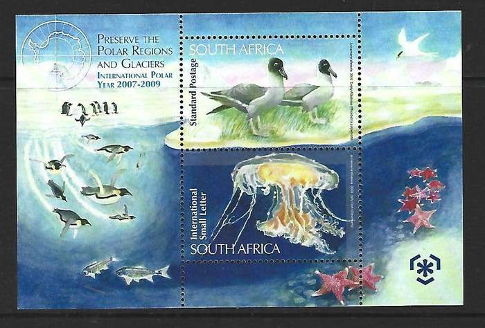 RSA - SACC 1938 - Preserve the Polar Regions miniature sheet