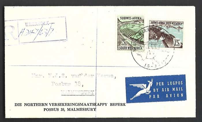 SWA- FDC - Opening of Hardap dam 16/03/1963