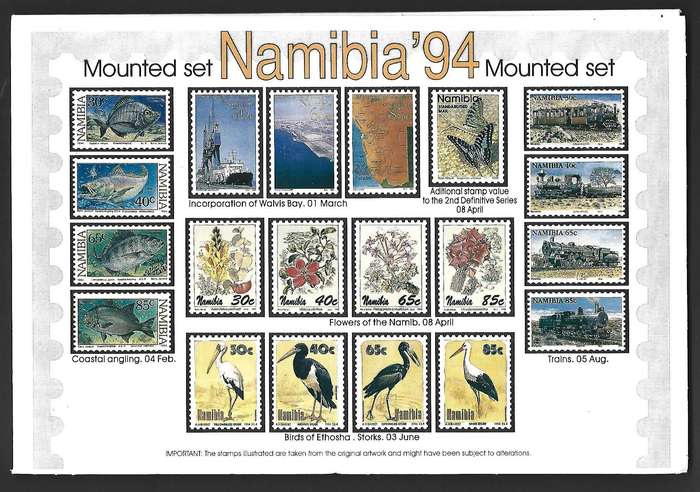 Namibia - 1994 -  Set of mint stamps