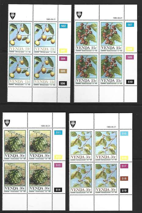 Venda - SACC 113-116 - Fruit from the veld - Set of **mint controls