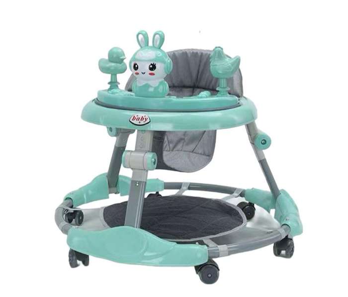 Multifunctional Baby Walker - Green Bunny