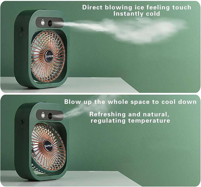 Portable Ice Fog Air Conditioner Fan