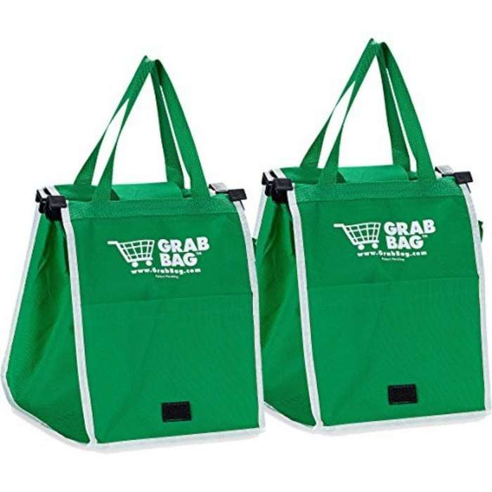 Clip to Cart Shopping Bags - Set of 2