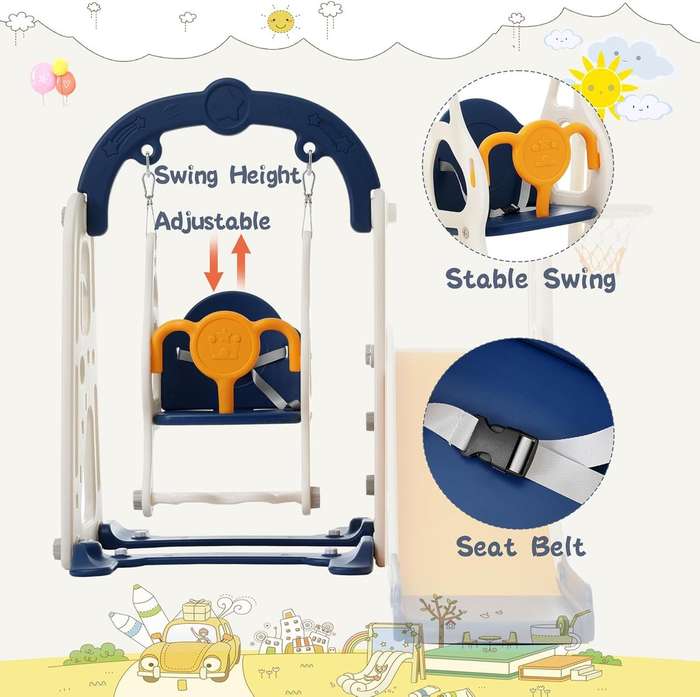 Garden Toddler Slide and Swing Set