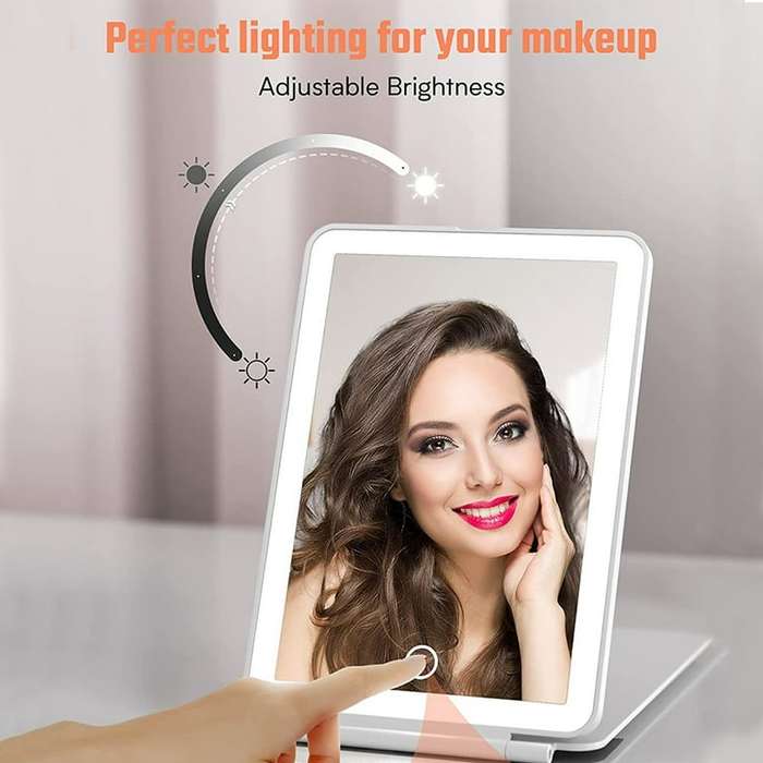 GlowMate Rechargeable LED Travel Vanity Mirror