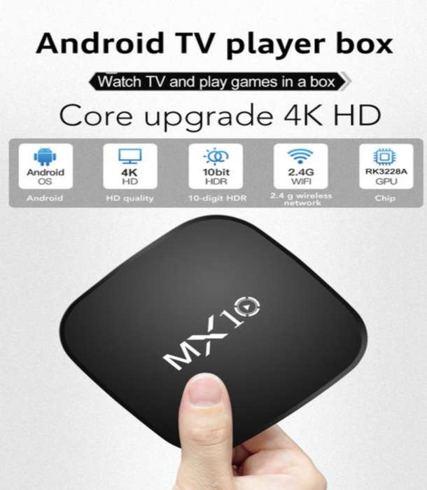 MX Box S 4K Android TV Smart Wireless Global WiFi Streaming Media Player