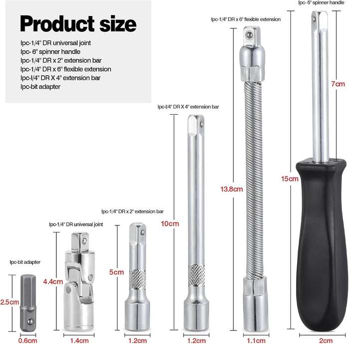 24 Piece Professional Socket Wrench , Socket Set Combination