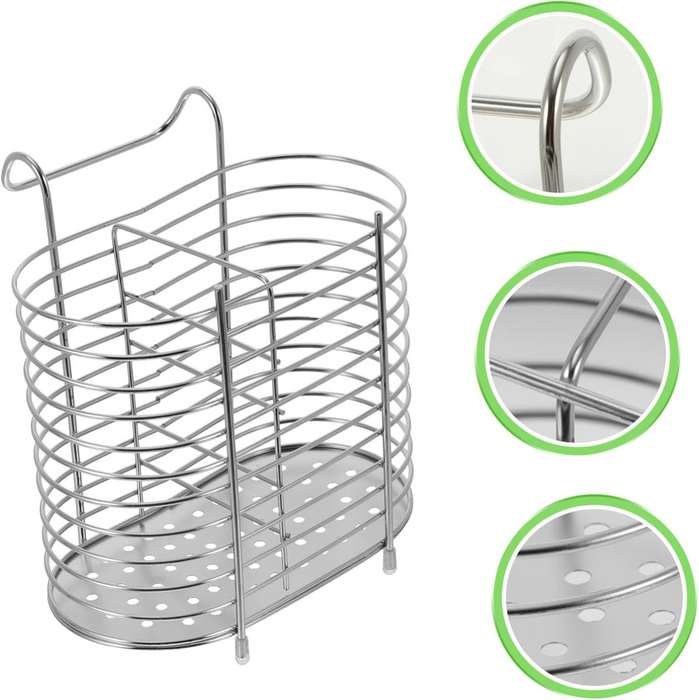 Stainless Steel Cutlery Utensil Holder