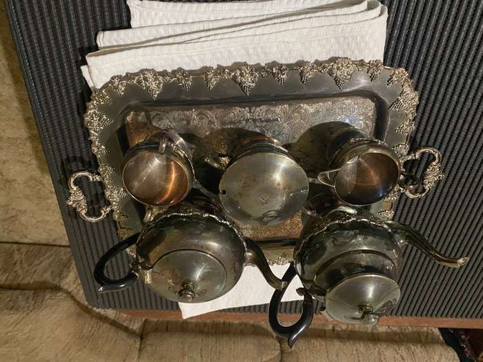 Silver plated tea set