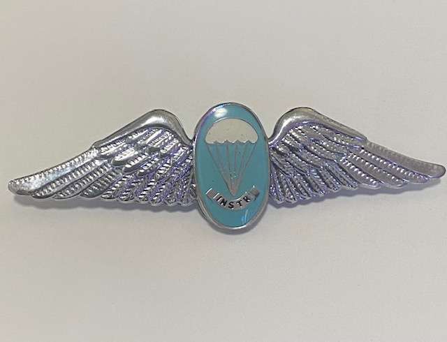 Paratrooper Static Line Instructor Wing. All Pins.