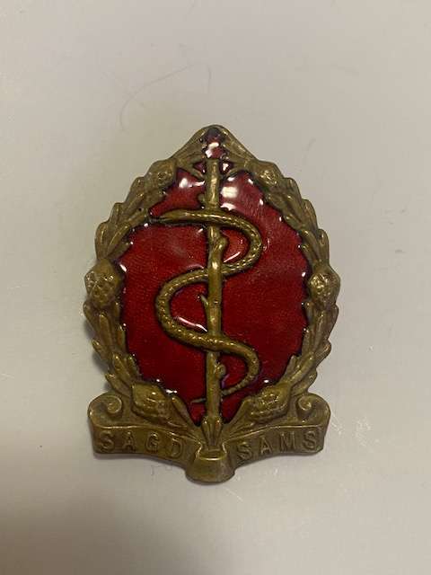 SA Army Medical Corps Beret Badge.