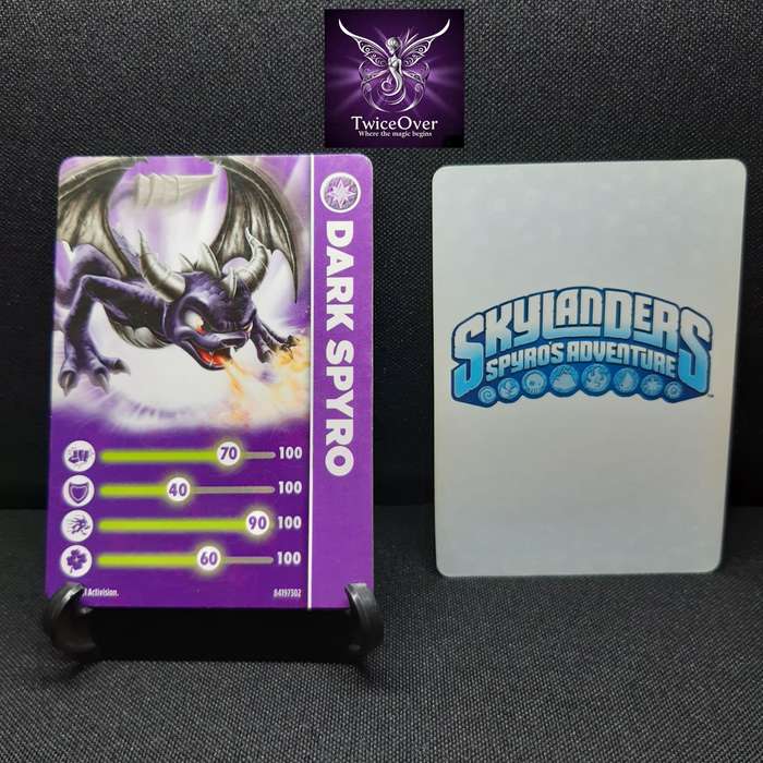 SSA - Skylanders Trading Card - Dark Spyro - Special