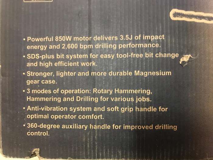 RYOBI INDUSTRIAL HAMMER DRILL 850 Watt
