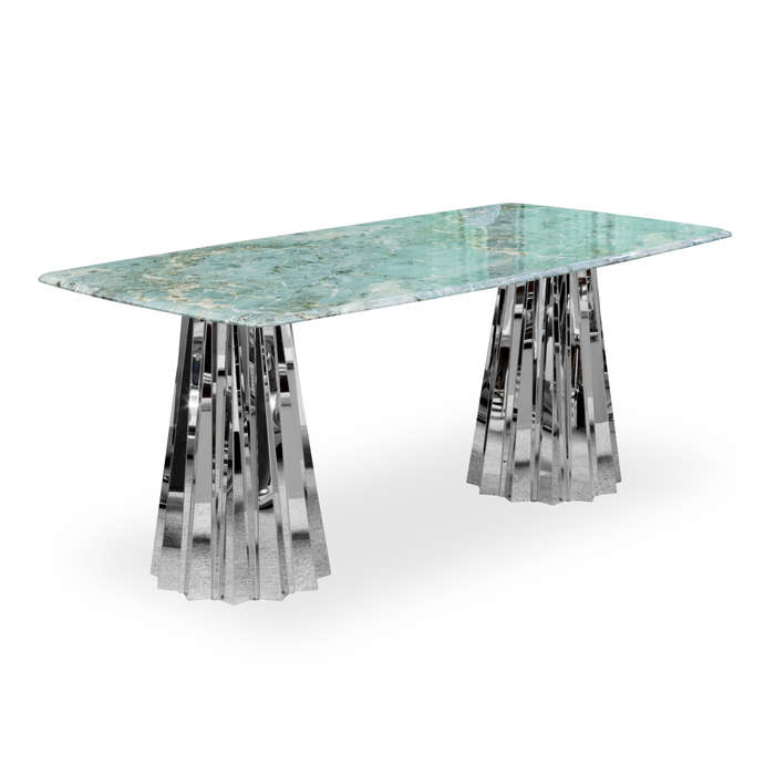 GOF Furniture  Seraphina Marble Dining Table