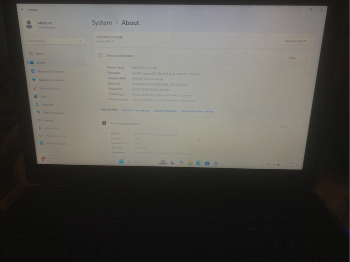 Acer aspire 3