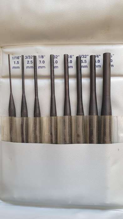 GROZ 6" Pin Punches Set