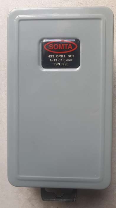 DRILL SET 1-13mm X1.0mm STRAIGHT SHANK SOMTA HSS