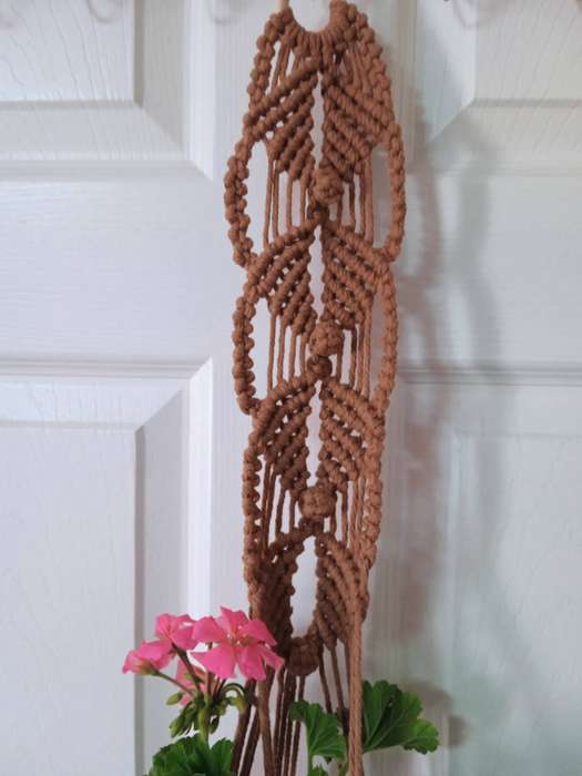 Macrame Plant Hanger - (Saddle Brown)