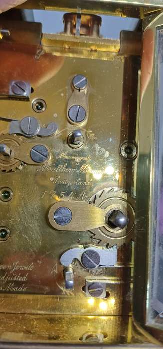 Rare Matthew Norman carriage clock  marked 1754A still working