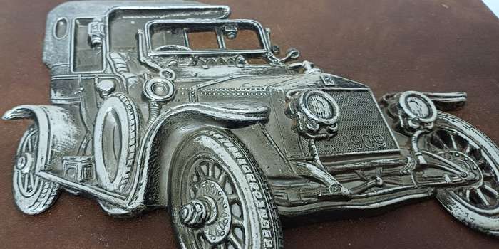 Collectable  - mounted on leather