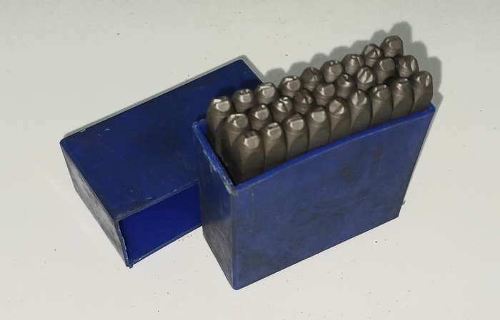 Steel letter punches