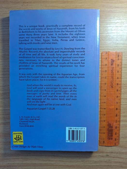 The Aquarian Gospel of Jesus the Christ by Levi Dowling