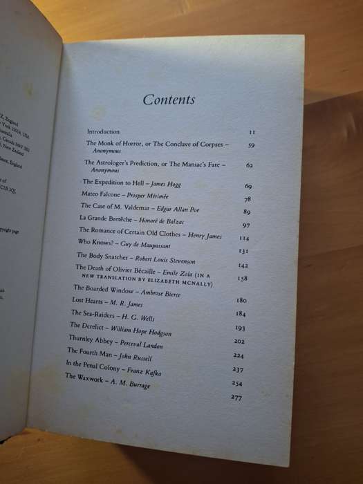The Penguin Book of Horror Stories edited by J. A. Cuddon