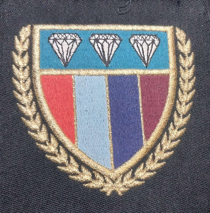 Two defence force Rugby badges .Natal and Griekwas.