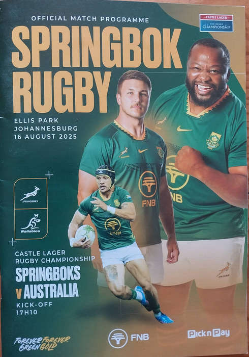 Springbok match program