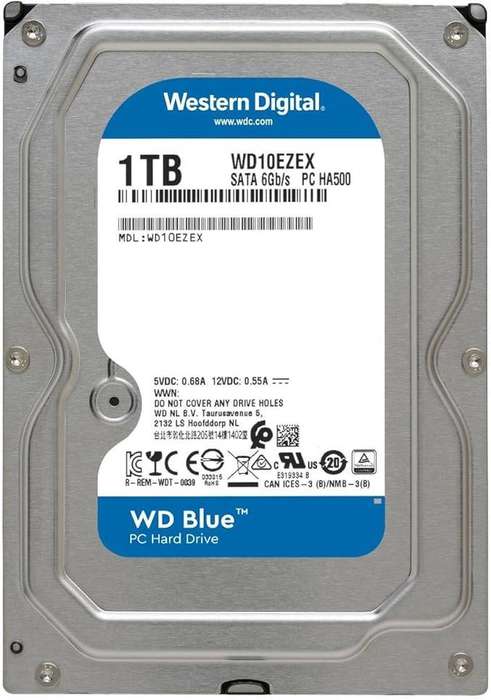 Western Digital (WD Blue) 1TB SATA 3.5 Internal Hard Drive