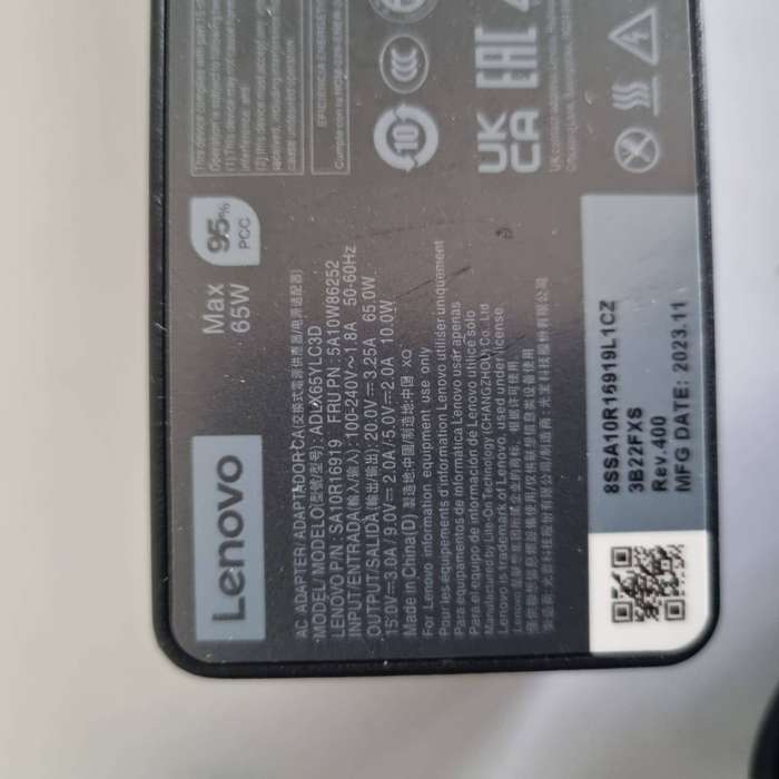 Lenovo Original 65W Type-C Charger