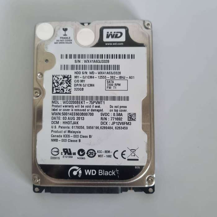 Western Digital 2.5 HDD 320GB - Laptop Hard Drive Disk