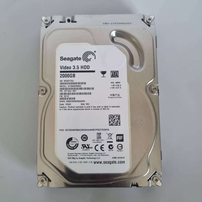 Seagate 2TB  Video HDD 3.5 SATA Internal Hard Drive