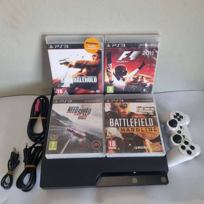 Playstation 3 Slim 320GB Console (with 4 games) - PS3