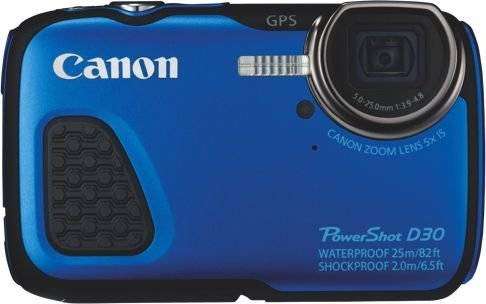 Canon Powershot D30 Compact Digital Camera with Rugged Housing (12.1MP)(Blue)