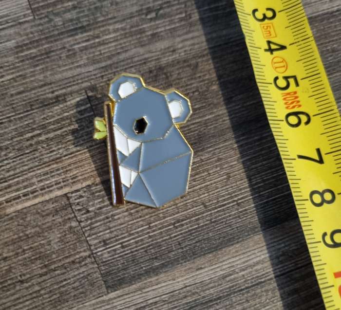 Geometric Koala Enamel Pin