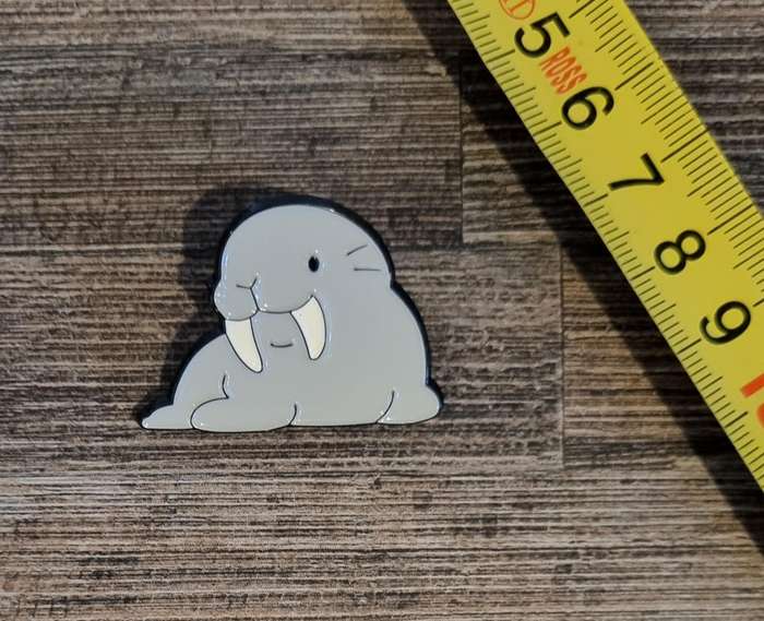 Cartoon Walrus Enamel Pin