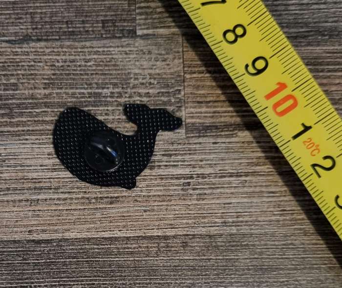 Cartoon Whale Enamel Pin