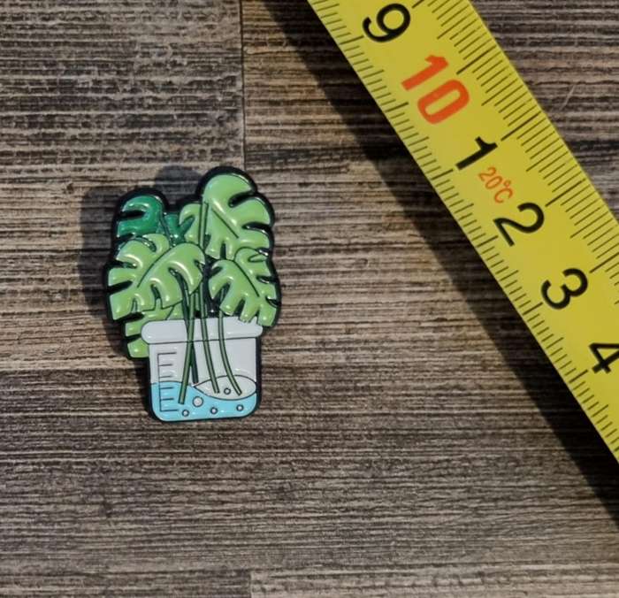 Laboratory Monstera Enamel Pin