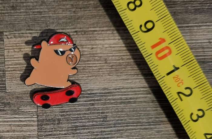 Skateboarding Capybara Enamel Pin