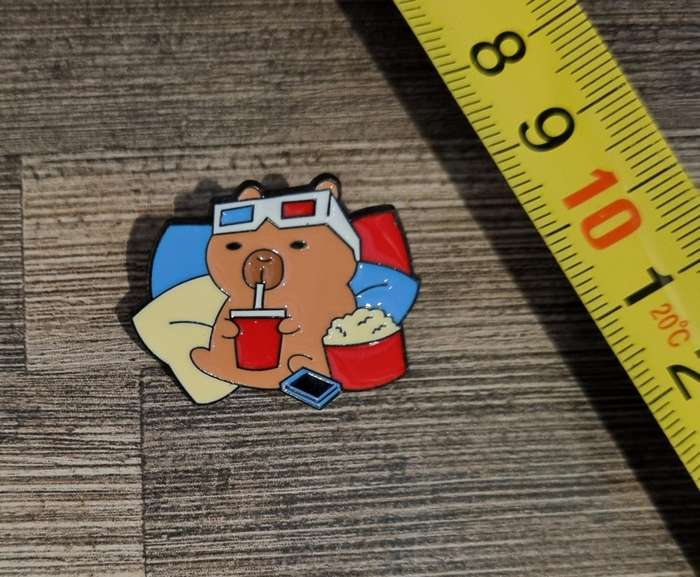 Movie Capybara Enamel Pin