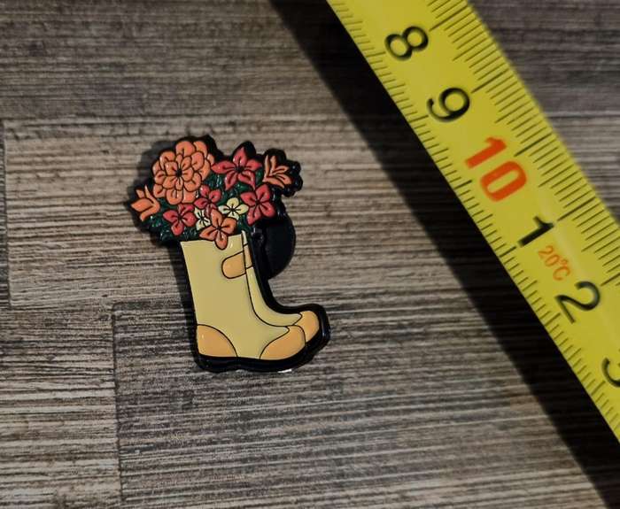 Gumboot Flowers Enamel Pin