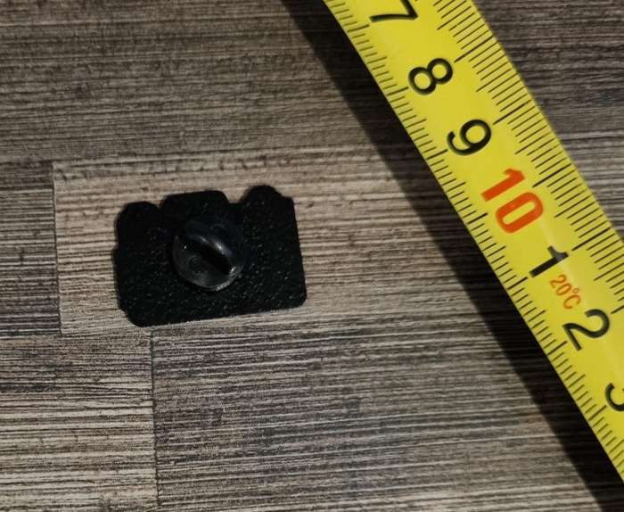Green Camera Enamel Pin