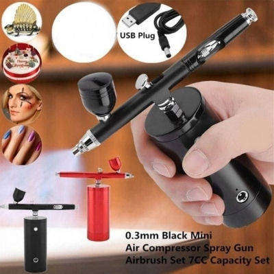 AIRBRUSH INCLUDING RECHARGABLE AIR PUMP
