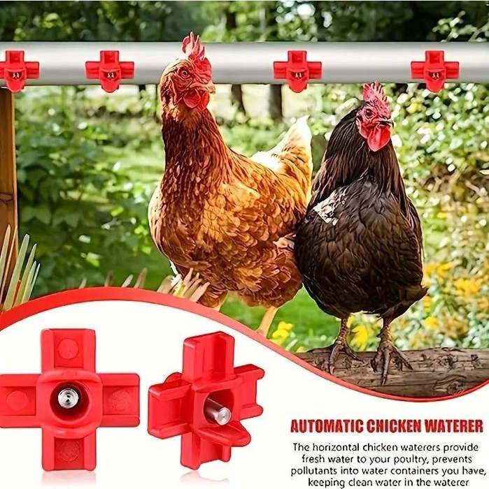 Chicken Automatic Nipple Drinkers -Pack of 10